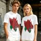 Olive T-Shirt With Fierce Armored Beast Head Graphic