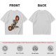 Olive T-shirt with Fire Bending Warrior Graphic Print