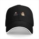 Black baseball cap with Scream ghost and victim phone call graphic