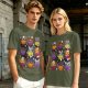 Halloween Animal Cupcake Graphic T-Shirt For Spooky Season