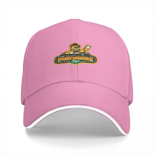 Black Baseball Cap With Freddy Fazbear Pizzeria Logo