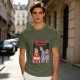 Olive T-Shirt with Distracted Boyfriend Meme Graphic Print