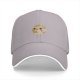 Black baseball cap with cute smiling potato graphic print