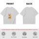 Olive Green T-Shirt with Cute Tiger Holding Coffee Mug Print