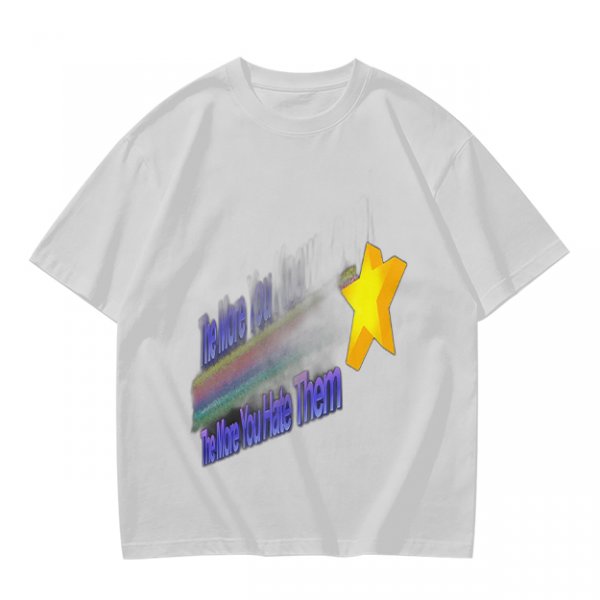 Olive Graphic T-Shirt With Star And Rainbow Text Design