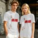Olive T-Shirt With Metal Goose Solid Parody Graphic Print