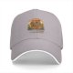 Black baseball cap with cute capybara graphic and playful text