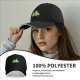Black Baseball Cap With Funny Cartoon Pears Graphic