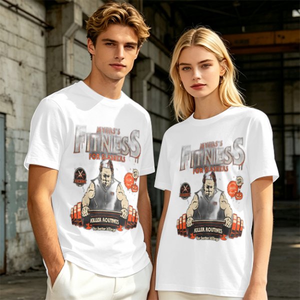 Myers Fitness For Slashers Horror Themed Graphic T-Shirt