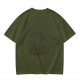 Oversized Olive Green Graphic Print Short Sleeve T-Shirt