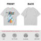 Olive t-shirt with playful unicorn rainbow poop and glitter fart graphic