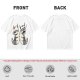 Olive T-Shirt With Two Sleepy Sky Bison Character Prints