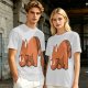 Olive Green T-Shirt With Cute Sleeping Red Panda Graphic