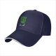 Black baseball cap with green 'What sorcery is this' cauldron graphic