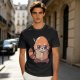 Olive T-Shirt with Cute Red Panda Reading Book Graphic