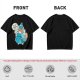 Olive T-Shirt With Fairy Godmother Cat Graphic Print