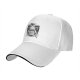 Black Baseball Cap With Frog Knight Graphic Print