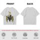 Olive T-Shirt With Frog Pentagram Ritual Graphic Print