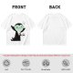 Olive T-Shirt With Tired Vampire Holding Bat Mug Graphic