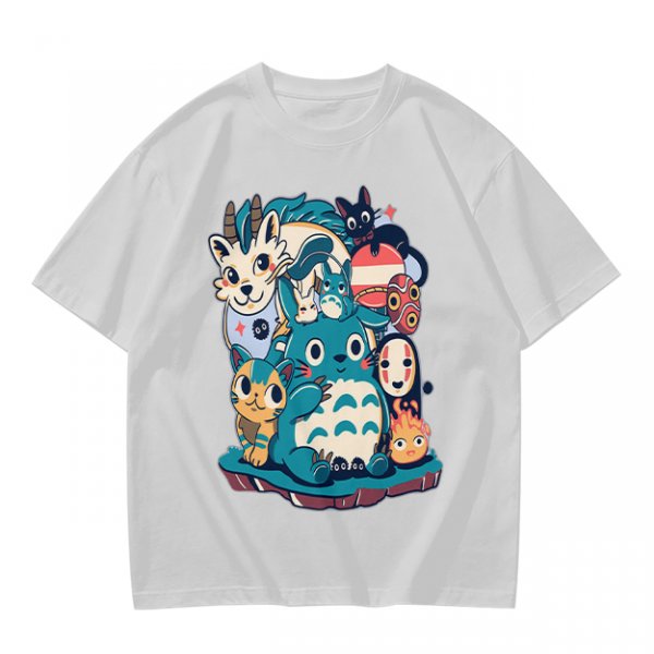 Olive T-Shirt Featuring Cute Studio Ghibli Character Mashup Art