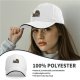 Black baseball cap with whimsical anime-style graphic print