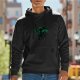 Black Hoodie With Green The Legend of Zelda Link Graphic Print