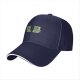 Black Baseball Cap With Retro Pixel Computer Emoji Design