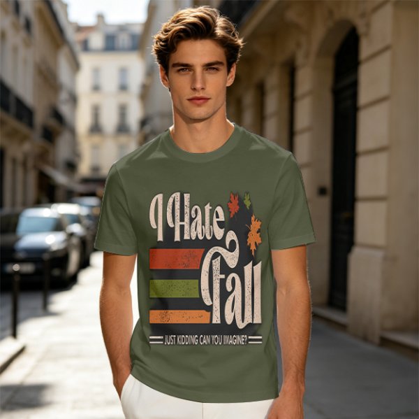I Hate Fall Just Kidding Can You Imagine? Autumn Graphic T-Shirt
