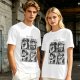 Olive T-Shirt with Retro Mario Brother Character Grid Art