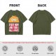 Olive T-Shirt With Sad Taco Graphic And 'Every Now And Then I Fall Apart' Text