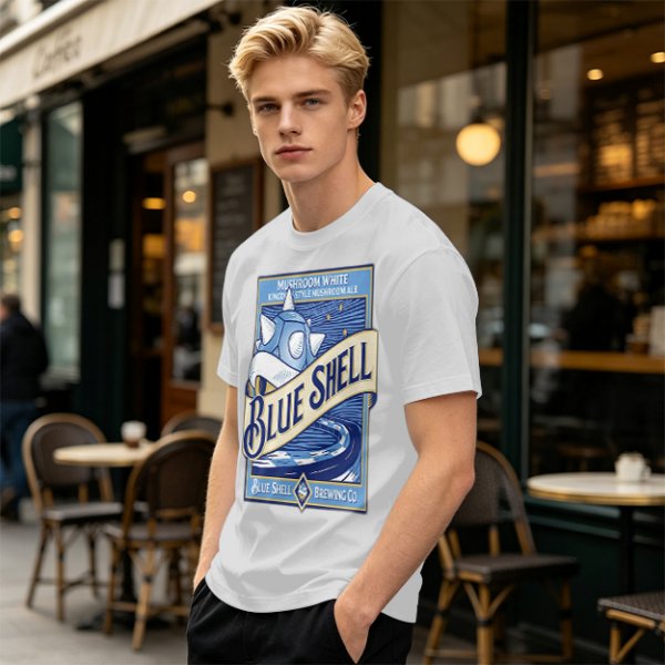 Blue Shell Brewing Co Mushroom White Ale T-Shirt