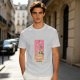 Olive T-Shirt With Ramen Tarot Card Style Graphic Print