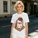 Olive T-Shirt With Cute Smores Character Graphic Print