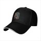 Black Baseball Cap With Superman TARDIS Graphic Print