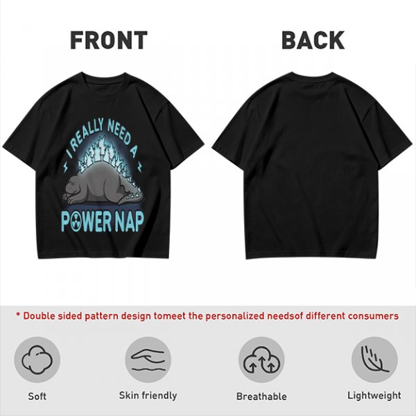 I Really Need A Power Nap Godzilla Sleeping T-Shirt