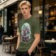 Olive T-Shirt With Magical Creature Group Art Print