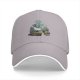 Black Baseball Cap With Fantasy Dragon Rider Landscape Art Print