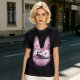 Olive T-Shirt With Witch Riding Broom Silhouette In Bunny Outline