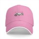 Black Baseball Cap With Playful Yawning Raccoon Graphic