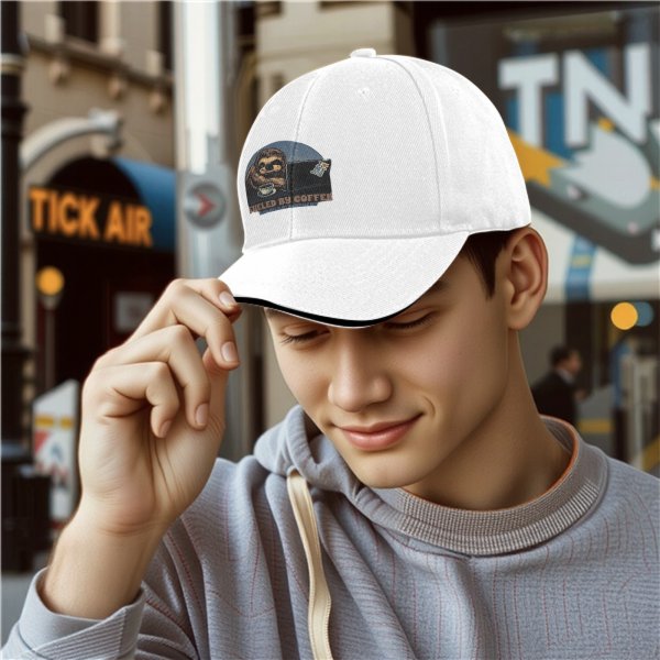 Sloth Fueled By Coffee And Mild Resentment Baseball Cap