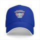 Black baseball cap with 'your opinion is irrelephant' cute elephant graphic