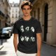 Olive T-Shirt With Cute Rolling Panda Graphic Prints