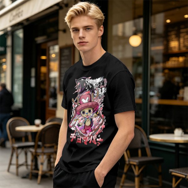 Olive Anime T-Shirt Featuring Tony Tony Chopper from One Piece