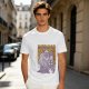 Olive graphic tee with maze and fantasy creatures reading Should You Need Us
