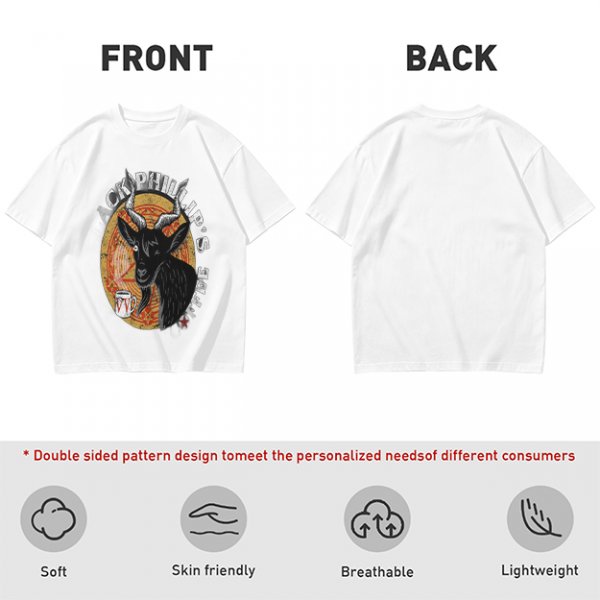 Black Phillip's Coffee Goat Graphic T-Shirt Design
