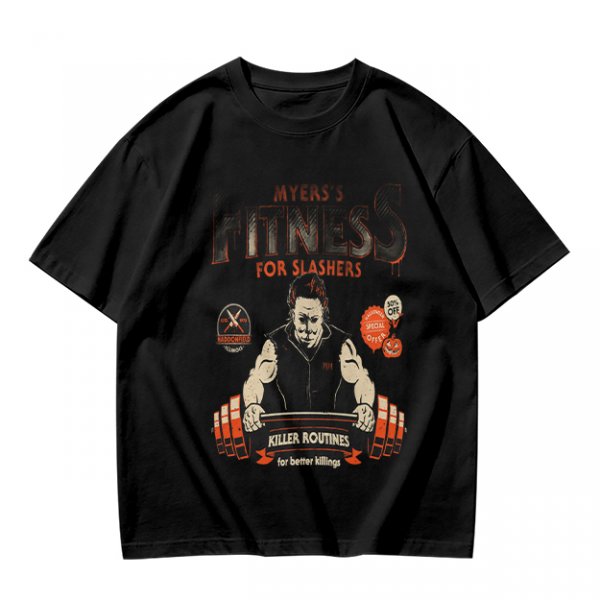 Myers Fitness For Slashers Horror Themed Graphic T-Shirt