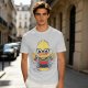 Olive T-shirt with Cool Stylized Duck Graphic Print
