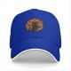 Black Baseball Cap With Cute Black Cat In Autumn Leaves Print