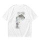 Olive Green Oversized T-Shirt With Abstract Graphic Print