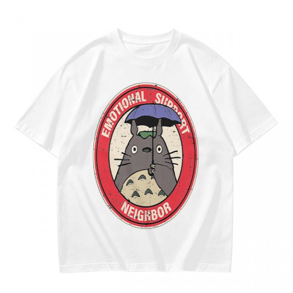 Olive T-Shirt with Emotional Support Neighbor Totoro Graphic